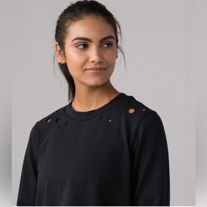Lululemon Space Crew (Eyelet) - Black
